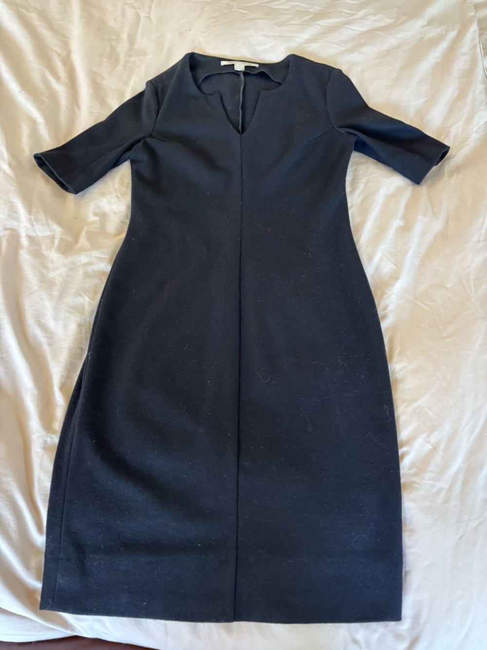 Diane Von Furstenberg Black Midi Sheath Dress